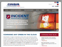 Tablet Screenshot of crisismanagementsoftware.com